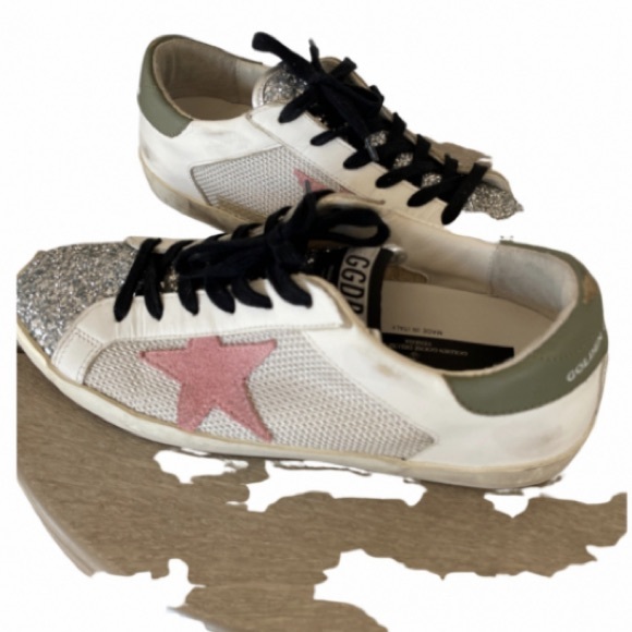 ✅TRADE✅Superstar Glitter Mesh Low-Top Sneakers GGDB 38 - Picture 5 of 15